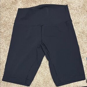 Women's Black High-Waisted Shorts 8 inches